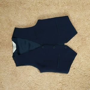 H&M boys navy suit vest size 6